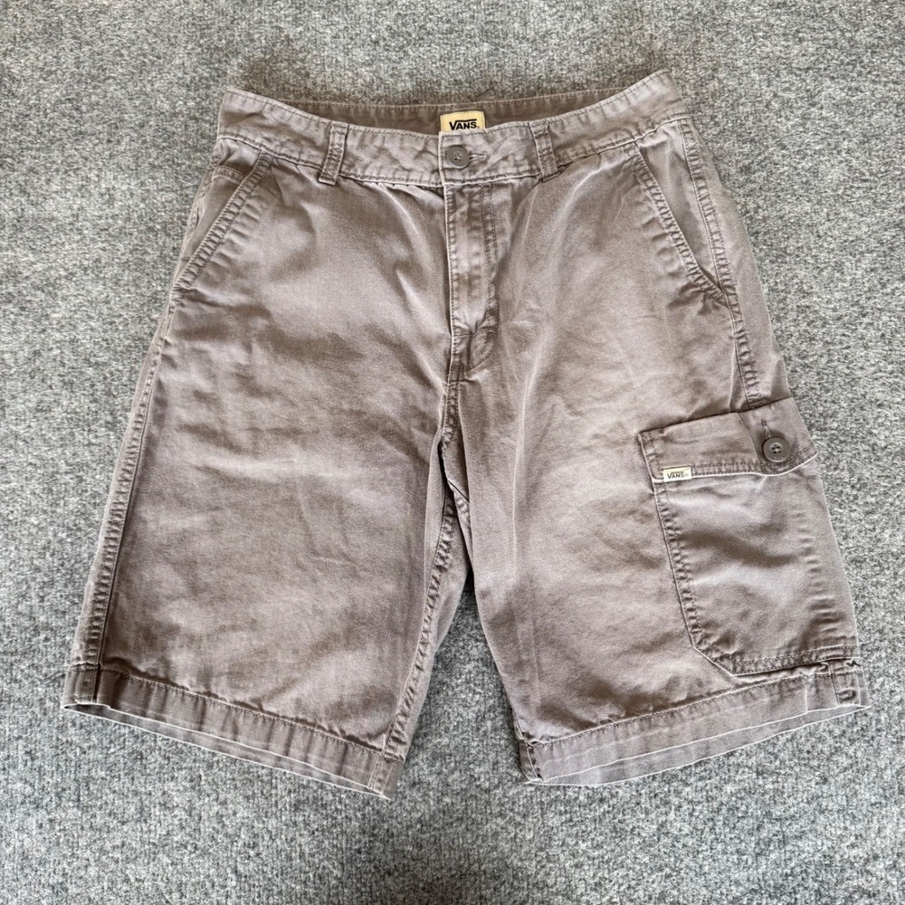Vans Cargo‎ Shorts Mens Size 30 Gray Casual Skate Streetwear Utility Y2K Grunge